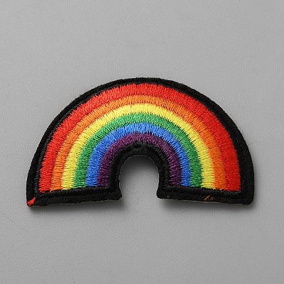 Pride Rainbow Embroidered Cloth Patches PATC-WH0010-94-1
