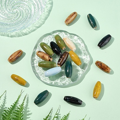 10Pcs Handmade Porcelain Beads PORC-YW0001-34-1