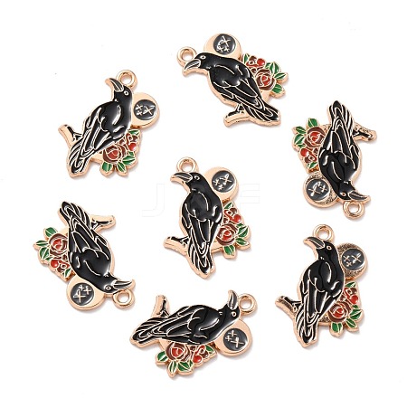 Alloy Enamel Pendants ENAM-D023-05KCG-1