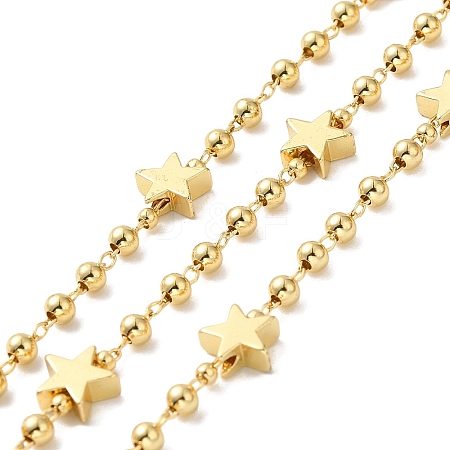 Brass Star Link Chains CHC-M024-08G-02-1