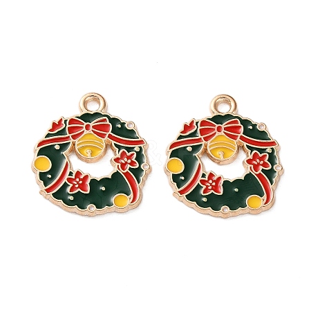 Alloy Enamel Pendants X-ENAM-I061-01KCG-25-1