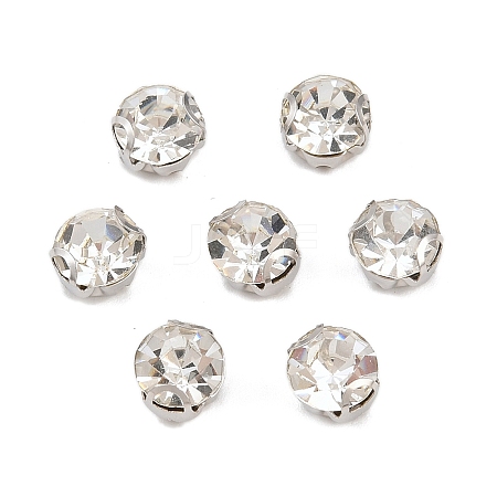 Flat Round Sew on Rhinestone Montee Beads STAS-B107-01C-01P-1