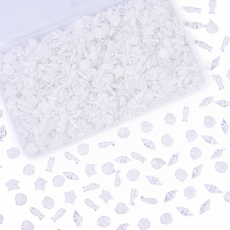 Craft Style Transparent Acrylic Charms TACR-YW0003-19B-1