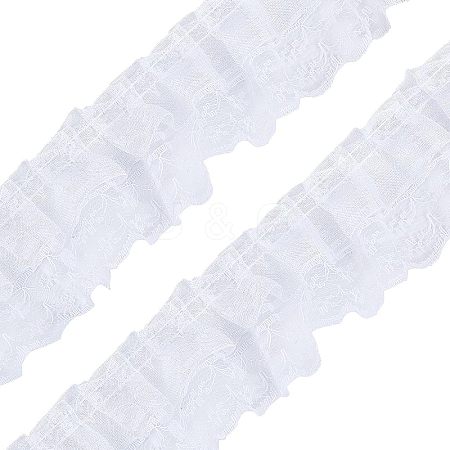 Polyester Lace Trim OCOR-WH0058-07B-1