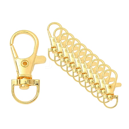 Alloy Swivel Lobster Claw Clasps TIBE-YW0001-54G-1