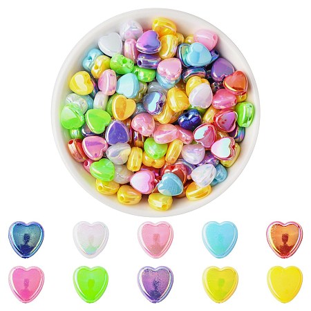 200Pcs ABS Plastic Beads KY-FS0001-43B-1