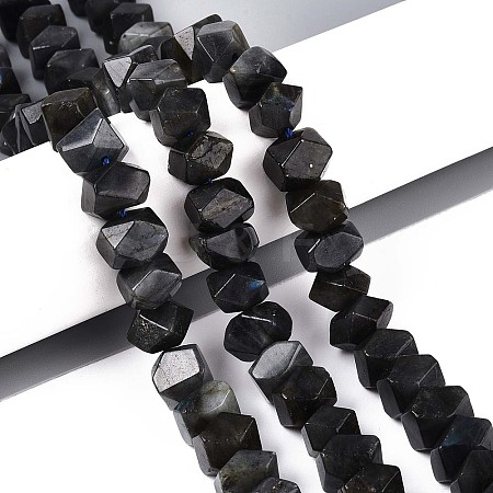 Natural Larvikite Beads Strands G-N327-05-28-1