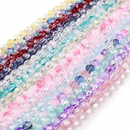 Transparent Glass Beads Strands GLAA-F114-02B-1