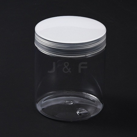 Transparent Plastic Jewelry Jar CON-TAC0007-02-1