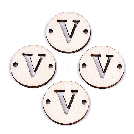 Unfinished Natural Poplar Wood Links Connectors WOOD-S045-140B-01V-1