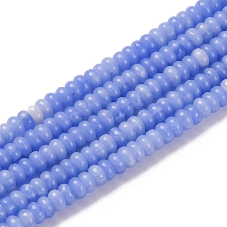 Synthetic Blue Lace Agate  Beads Strands G-K343-C40-01-1