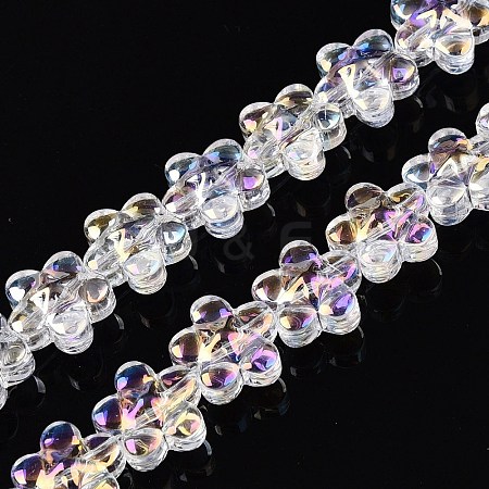 Electroplate Glass Beads Strands EGLA-T028-02A-1