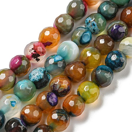 Natural Agate Beads Strands G-C082-A01-01-1