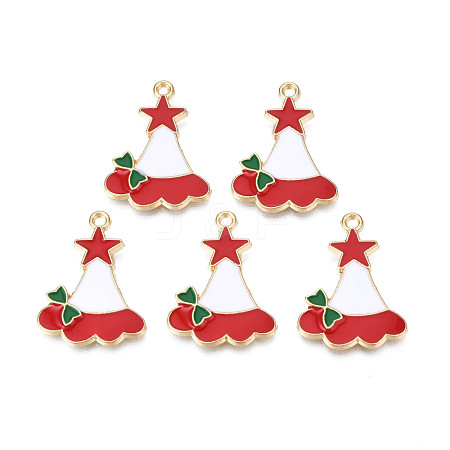 Rack Plating Alloy Enamel Charms ENAM-N055-160-1