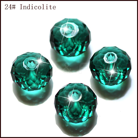 Imitation Austrian Crystal Beads SWAR-F068-6x8mm-24-1