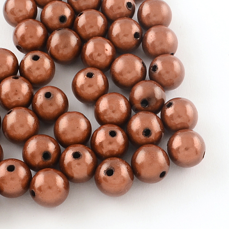 Spray Painted Acrylic Beads X-MACR-Q154-18mm-N03-1