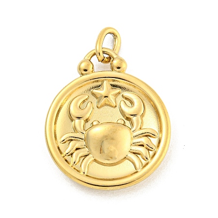 304 Stainless Steel Pendants Rhinestone Settings LS-STAS-O009-01D-G-1