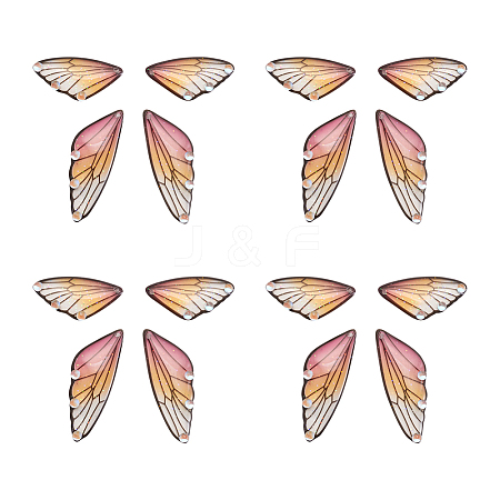 Transparent Resin Crystal AB Rhinestone Pendants Set RESI-TAC0002-46A-1