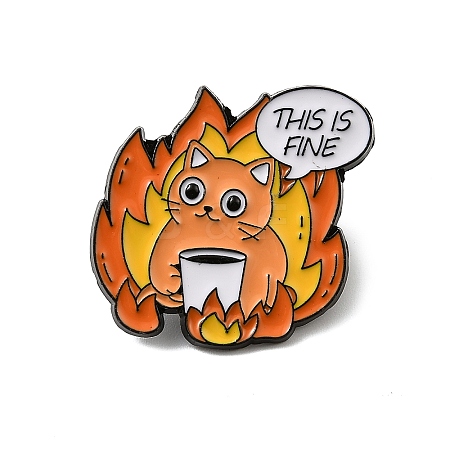 Fine Thmem Enamel Pin JEWB-K018-30B-EB-1