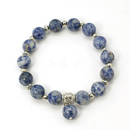 Fashion Gemstone Beaded Bracelets BJEW-JB00858-04-1