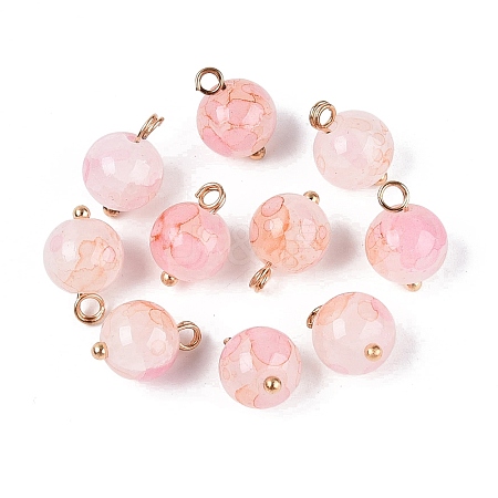 Alloy Glass Pendants GLAA-P080-04G-11-1
