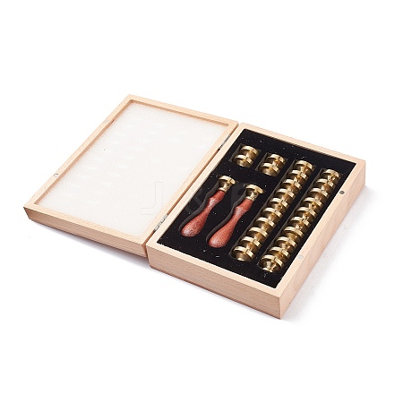 (Defective Closeout Sale: Oxidation) Wax Seal Stamp Set DIY-XCP0002-11-1
