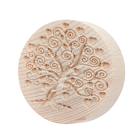 Beech Wood Cookie Molds AJEW-WH0083-45B-1