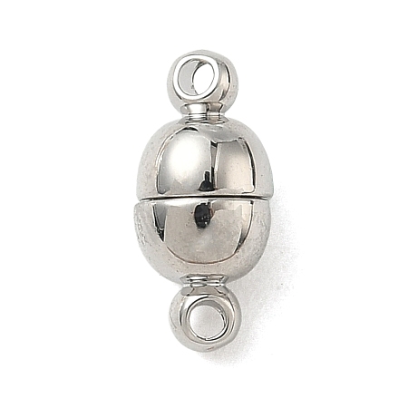 Oval Brass Magnetic Clasps KK-B160-36P-1