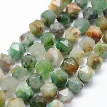 Natural Chrysoprase Beads Strands G-F523-34-6mm-1