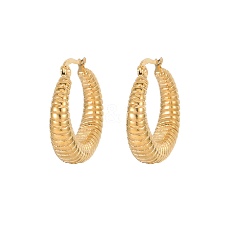 Elegant European Style Stainless Steel Gold-Plated Women's Earrings WS1374-9-1
