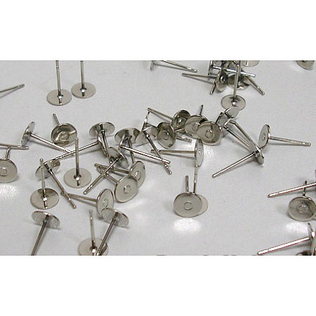 Iron Stud Earring Findings E013-P-NF-1