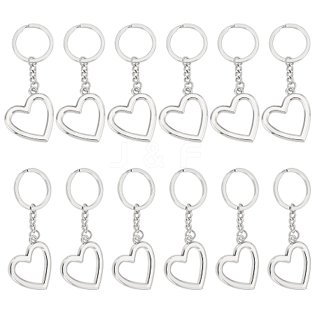 12Pcs Alloy Keychain KEYC-CA0001-10-1