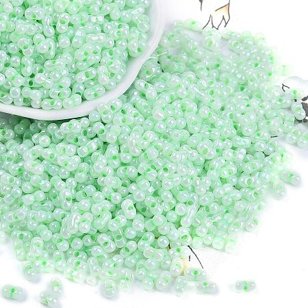 Opaque Colours Luster Glass Seed Beads X1-SEED-K010-04C-1