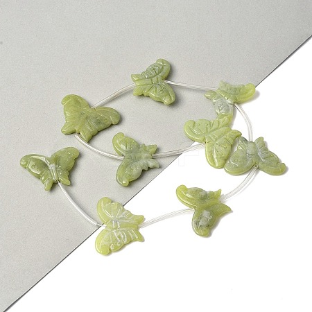Natural Butter Jade Beads Strands G-B136-A06-1