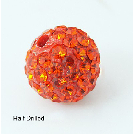 Polymer Clay Rhinestone Beads RB-H258-HD10mm-236-1