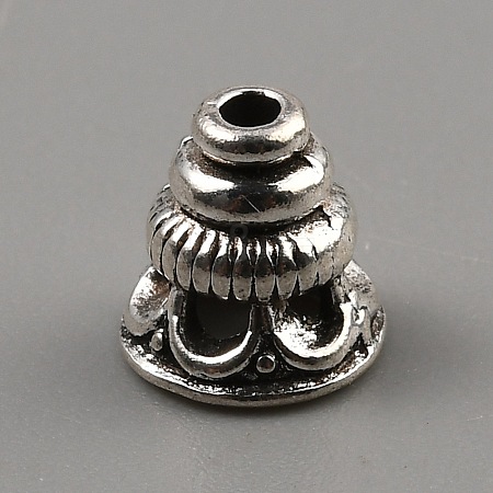 Tibetan Style Alloy Bead Cones FIND-WH0291-06B-AS-1