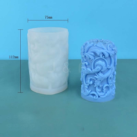 Column with Flower DIY Candle Silicone Molds PW-WG255E1-05-1