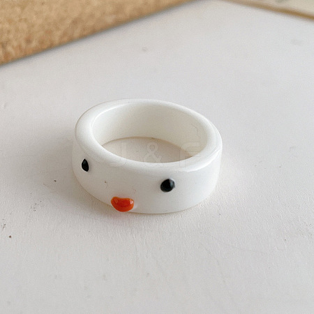 Cute Cartoon Resin Finger Rings for Women WG24438-01-1