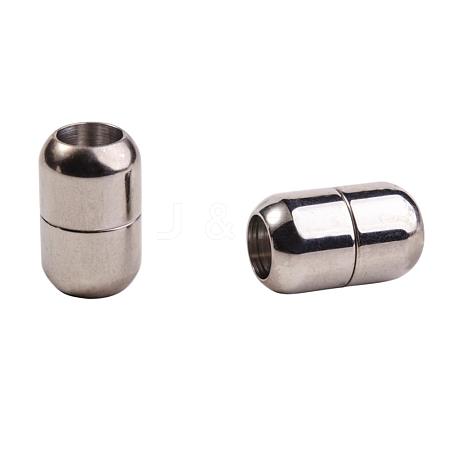 304 Stainless Steel Magnetic Clasps STAS-PH0002-34P-1