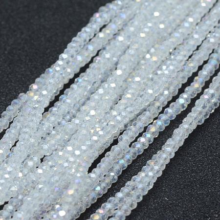 Electroplate Glass Beads Strands EGLA-J144-AB-A01-1