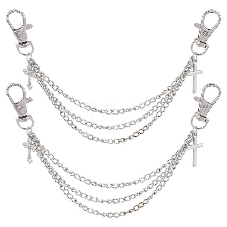 4Pcs Zinc Alloy Decorative Shoe Chain FIND-GO0003-81-1