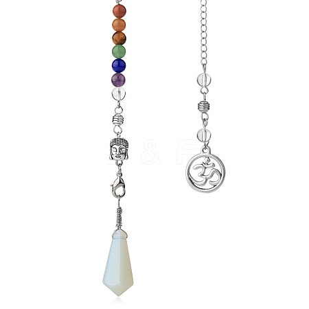 Opalite Dowsing Pendulum Big Pendants PW-WG3800F-07-1