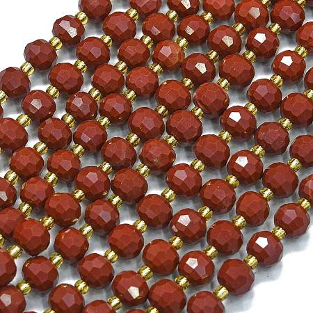 Natural Red Jasper Beads Strands G-K389-E76-01-1