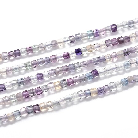 Natural Fluorite Beads Strands G-H266-21-1