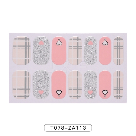 Fruit Floral Leopard Print Full Wrap Nail Polish Stickers MRMJ-T078-ZA113-1