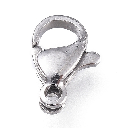 Tarnish Resistant 316 Surgical Stainless Steel Lobster Claw Clasps X-STAS-M281-01P-B-1