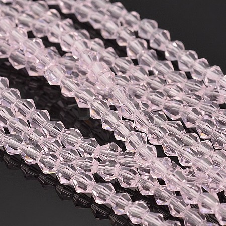 Bicone Glass Beads Strands LS-EGLA-P016-4mm-13-1
