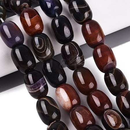 Natural Fire Crackle Agate Beads Strands G-Q606-108B-1