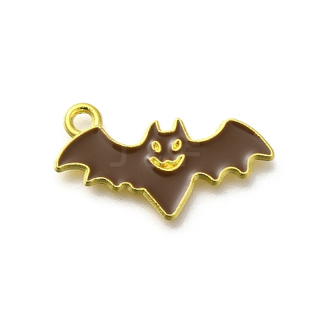 Halloween Theme Alloy Enamel Pendants ENAM-D067-02G-02-1