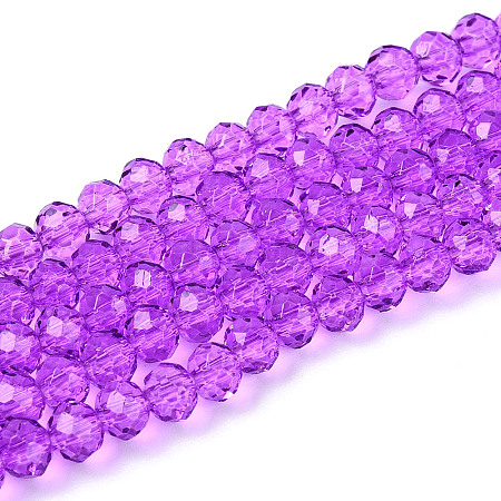 Baking Paint Glass Beads Strands EGLA-Q120-D-B02-1